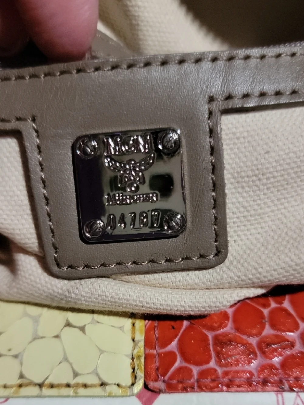 MCM Leather Satchel - Picture 8 of 13